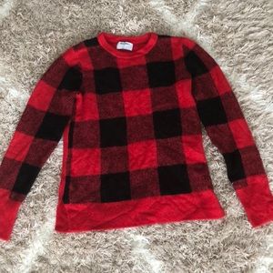 Old Navy black and red sweater